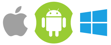 Android IOS Windows logo